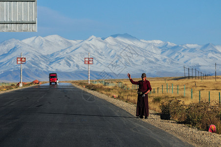 青藏公路风光高清图片