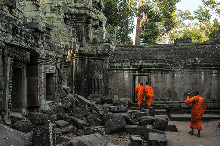 柬埔寨佛教柬埔寨吴哥窟背景