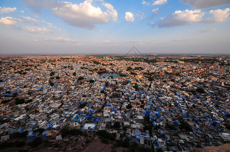 印度贫民窟印度焦特布尔古城背景