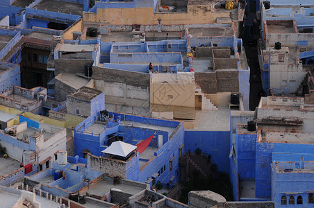 印度焦特布尔古城背景图片