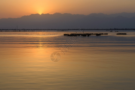 银川沙湖自然沙湖高清图片