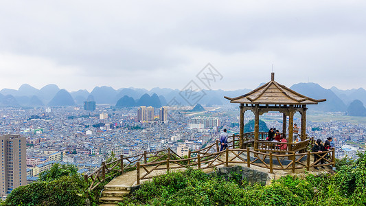 广西靖西城市风光景色高清图片素材