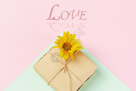 爱信封表白爱的礼物盒设计图片