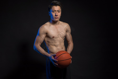 运动男性人像肌肉篮球身材图片