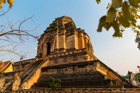 契迪龙寺旅游目的地高清图片素材