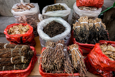 乡村特产干菜竹笋干背景图片