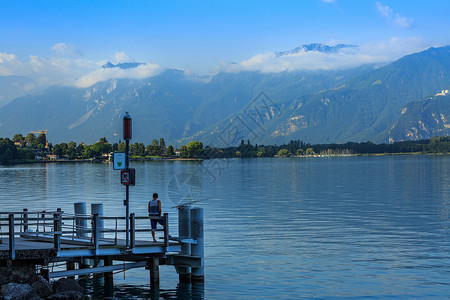 瑞士日内瓦湖风光图片