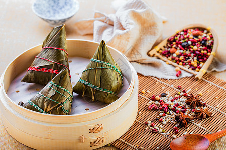 中国风端午节粽子配料高清图片素材
