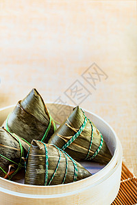 中国风端午节粽子蒸笼高清图片素材
