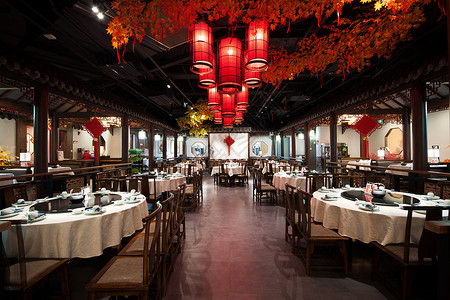 中式餐厅设计中式风格餐厅背景