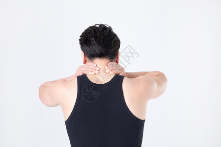 运动健身男性脖子疼图片
