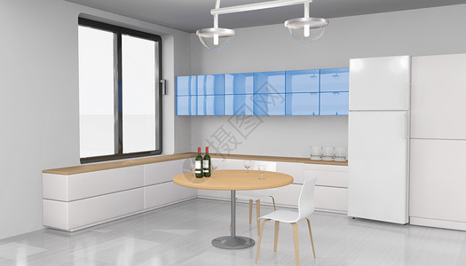 立体感建筑厨房空间设计图片