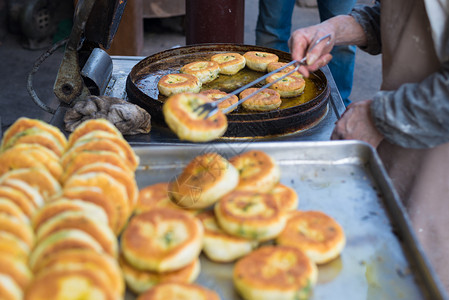 江苏靖江季市老街烧饼高清图片