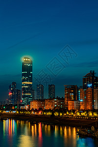 武汉城市夜景繁华高清图片素材