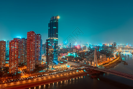 武汉城市夜景商业高清图片素材
