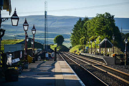 英国铁路火车站高清图片