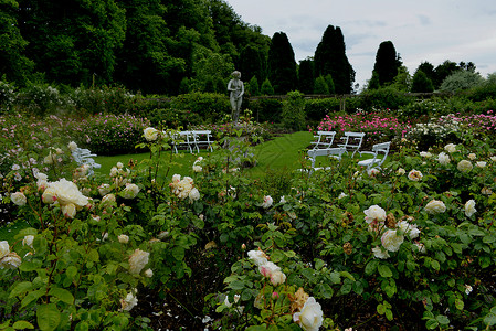英国庄园英国霍华德庄园花园园林艺术背景