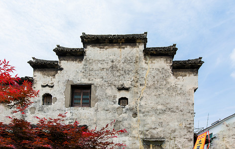 PS围墙素材中式建筑素材背景