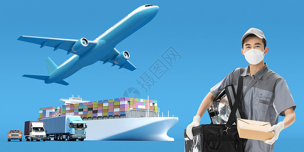 货运公司宣传物流服务设计图片