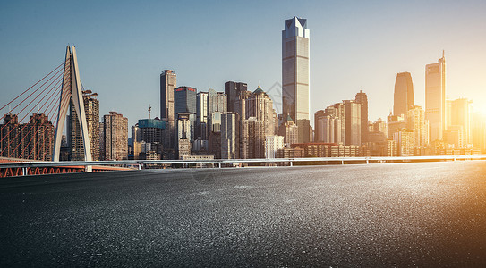 卡通路面重庆城市道路背景背景