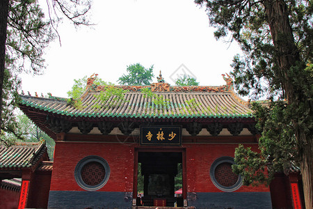 草堂寺河南郑州登封嵩山少林寺背景