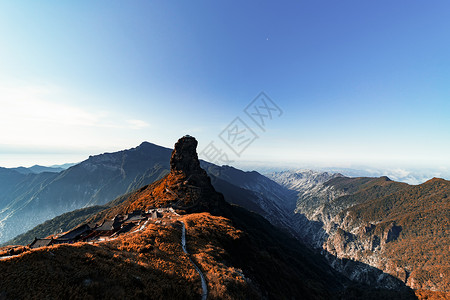 贵州梵净山梵净山旅游景点背景