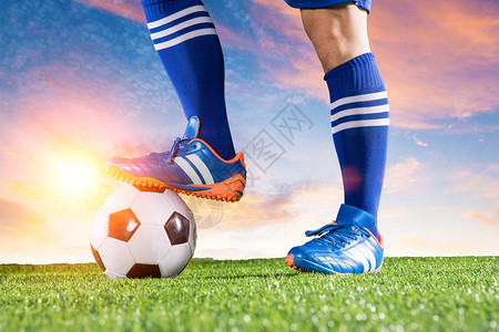 脚部动作足球比赛设计图片