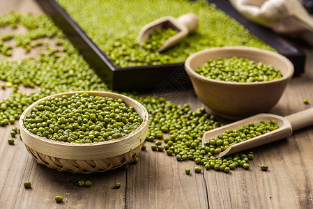 绿豆绿色有机食品高清图片