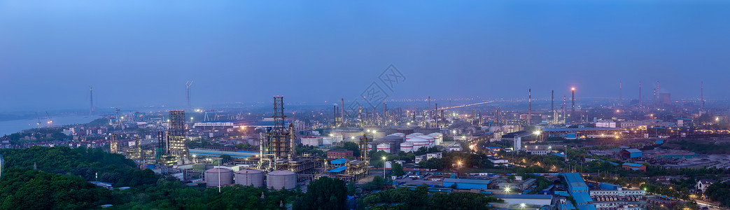 信息化工厂化工厂夜景背景