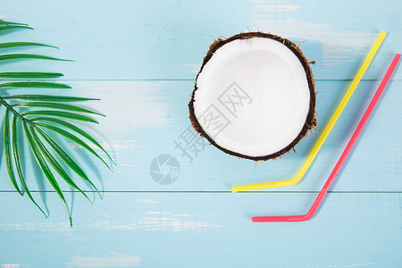 夏日椰子背景图片