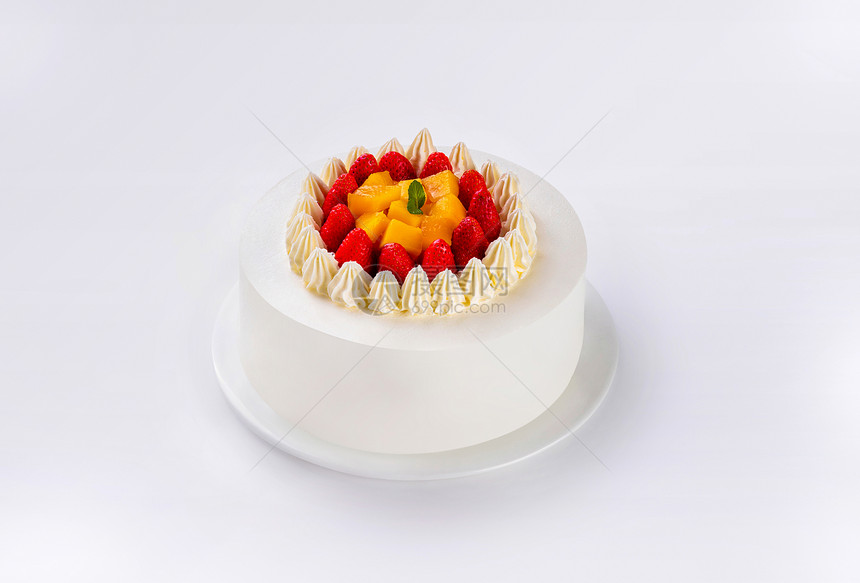 奶油水果蛋糕图片