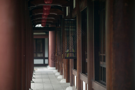 佛系元素中国风庭院设计背景