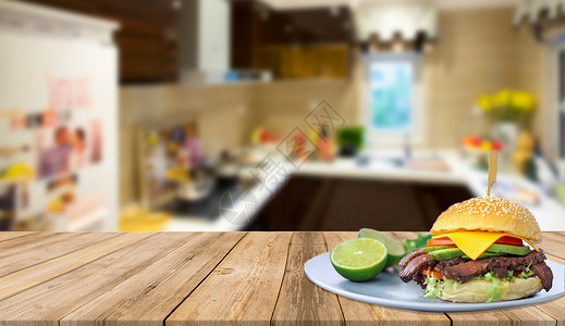 做美食下厨做饭厨房背景设计图片