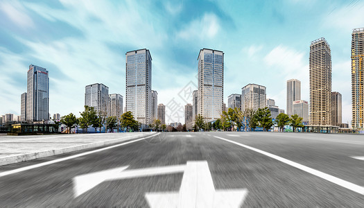 城市建筑公路背景图片