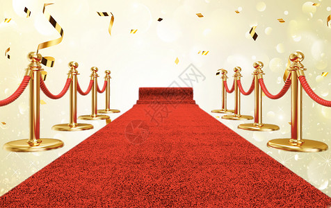 创意典礼红毯颁奖背景海报设计图片