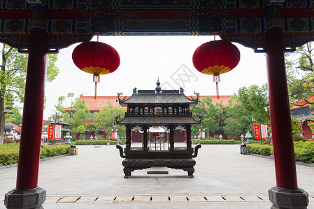 合肥大蜀山安徽合肥开福禅寺背景