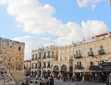 以色列耶路撒冷老城背景
