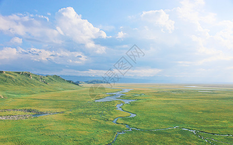 新疆巴音布鲁克大草原绿色高清图片素材