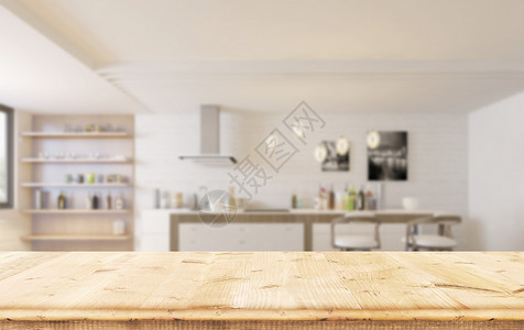 厨房创意厨房桌面背景海报设计图片