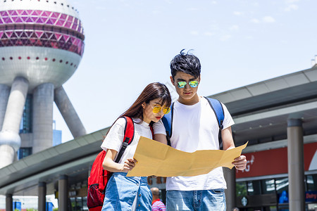 情侣旅游上海高清图片