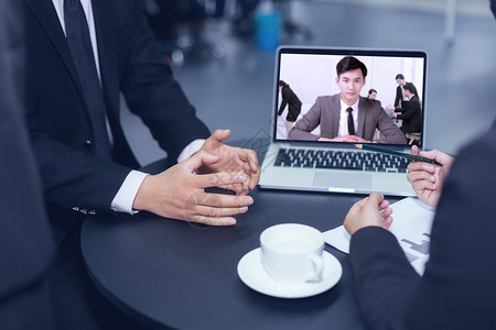 在线视频会议商务高清图片素材