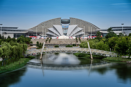 武汉国博会议中心风景高清图片素材
