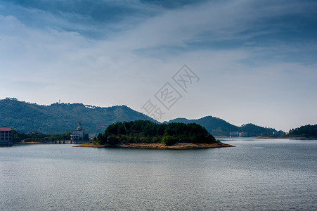 武汉新洲道官河风景区湖水高清图片素材