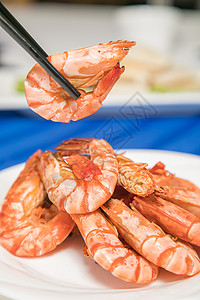 盐焗大虾食物高清图片素材