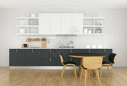 厨房置物架现代家居厨房设计图片