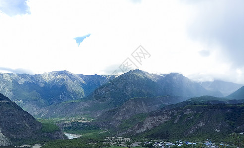 西藏峡谷雅鲁藏布大峡谷背景