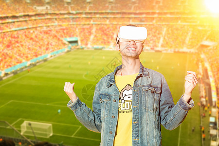 科技赛事世界杯VR直播设计图片