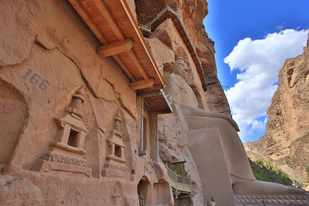 炳灵寺石窟旅行炳灵寺高清图片