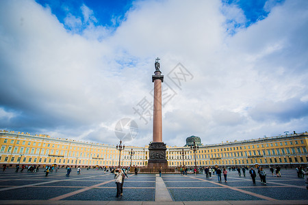 俄罗斯圣彼得堡冬宫广场高清图片