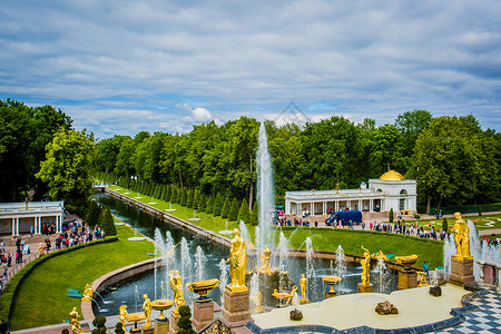 俄罗斯圣彼得堡风景俄罗斯圣彼得堡夏宫背景